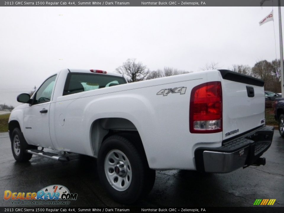 2013 GMC Sierra 1500 Regular Cab 4x4 Summit White / Dark Titanium Photo #5