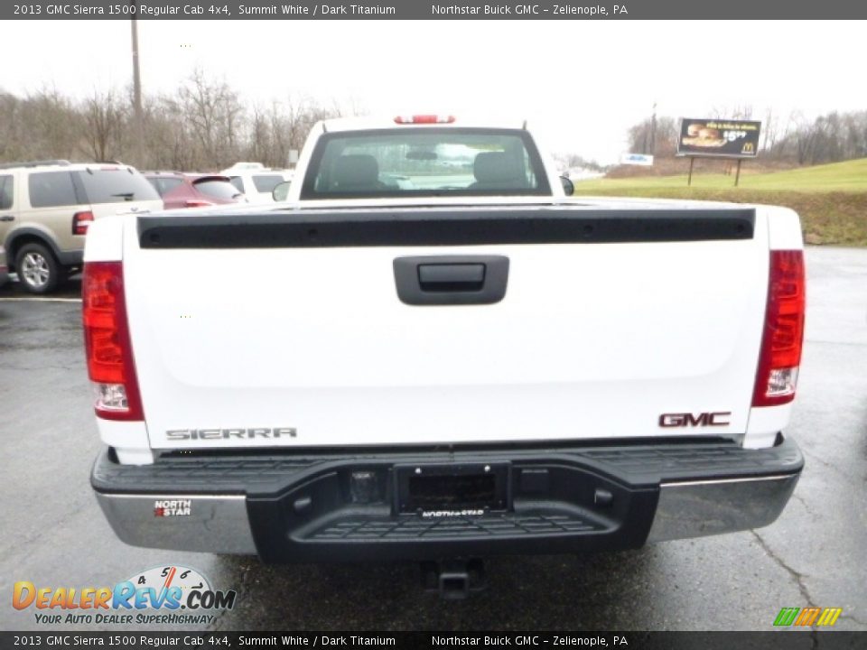 2013 GMC Sierra 1500 Regular Cab 4x4 Summit White / Dark Titanium Photo #6