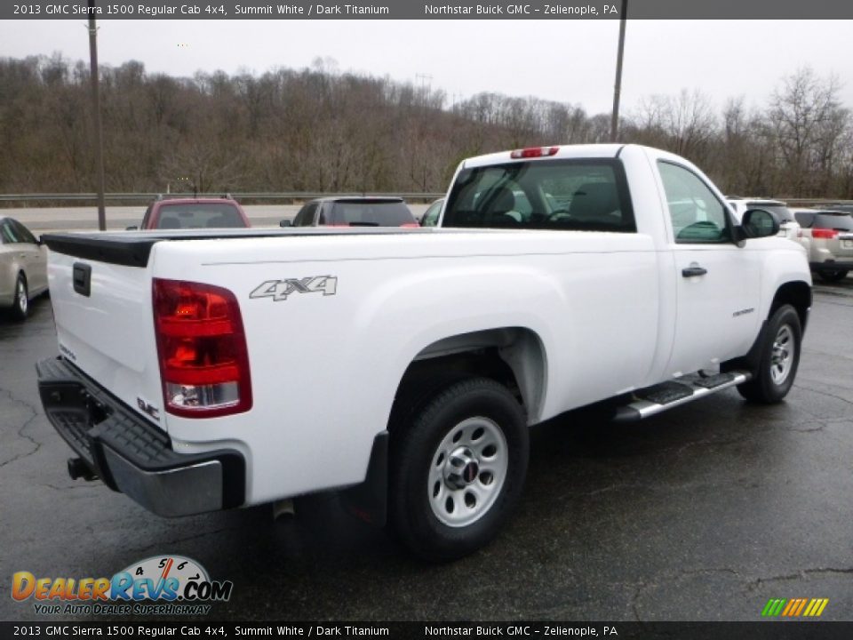2013 GMC Sierra 1500 Regular Cab 4x4 Summit White / Dark Titanium Photo #8