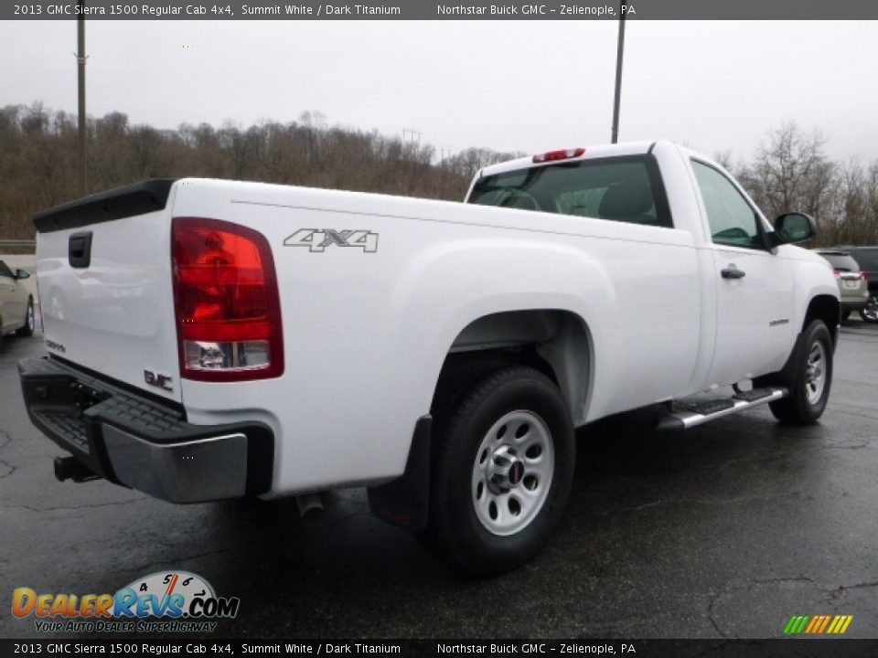 2013 GMC Sierra 1500 Regular Cab 4x4 Summit White / Dark Titanium Photo #9