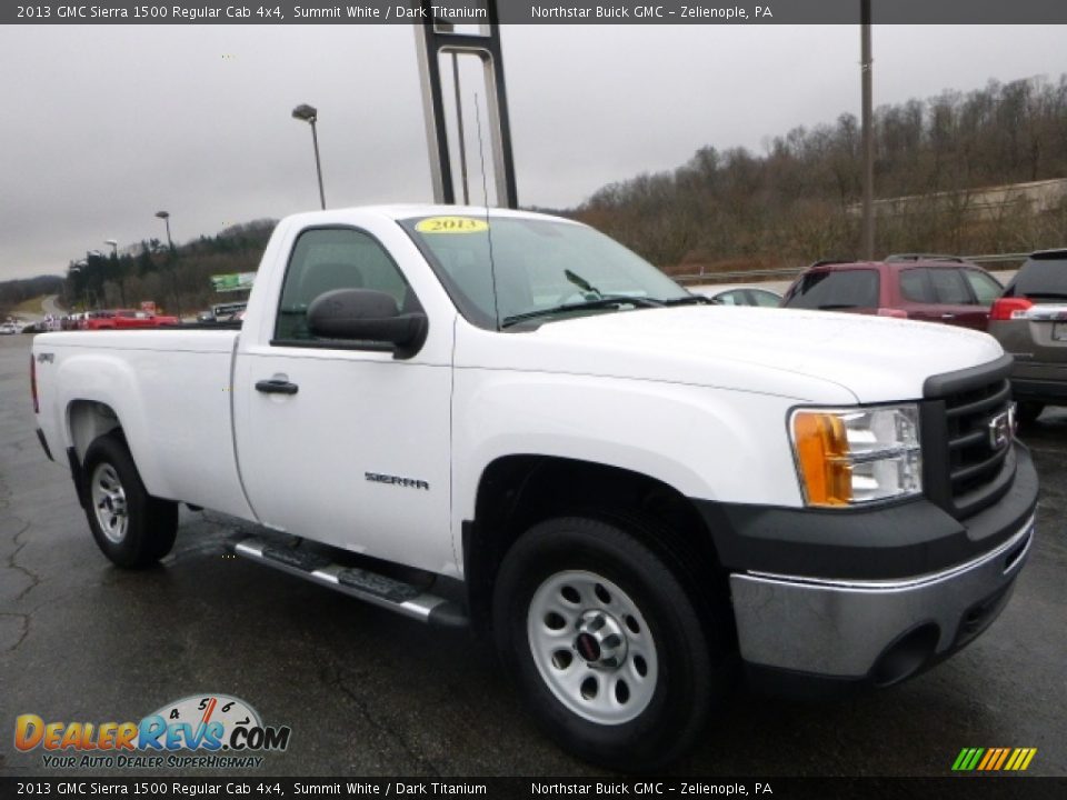 2013 GMC Sierra 1500 Regular Cab 4x4 Summit White / Dark Titanium Photo #11