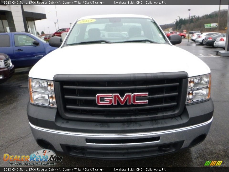2013 GMC Sierra 1500 Regular Cab 4x4 Summit White / Dark Titanium Photo #13