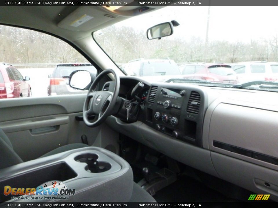 2013 GMC Sierra 1500 Regular Cab 4x4 Summit White / Dark Titanium Photo #16