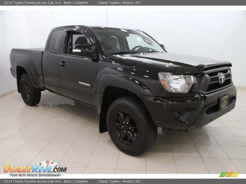 2014 Toyota Tacoma Access Cab 4x4 Black / Graphite Photo #1