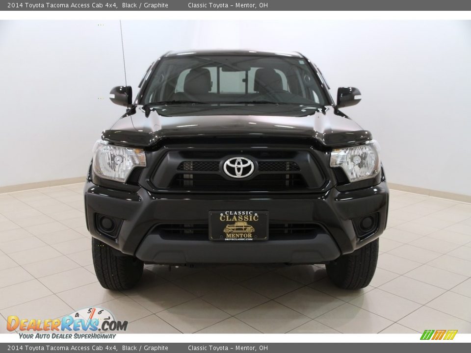 2014 Toyota Tacoma Access Cab 4x4 Black / Graphite Photo #2