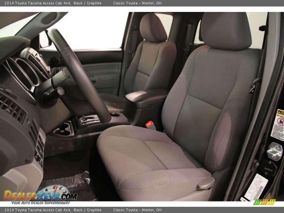 2014 Toyota Tacoma Access Cab 4x4 Black / Graphite Photo #6