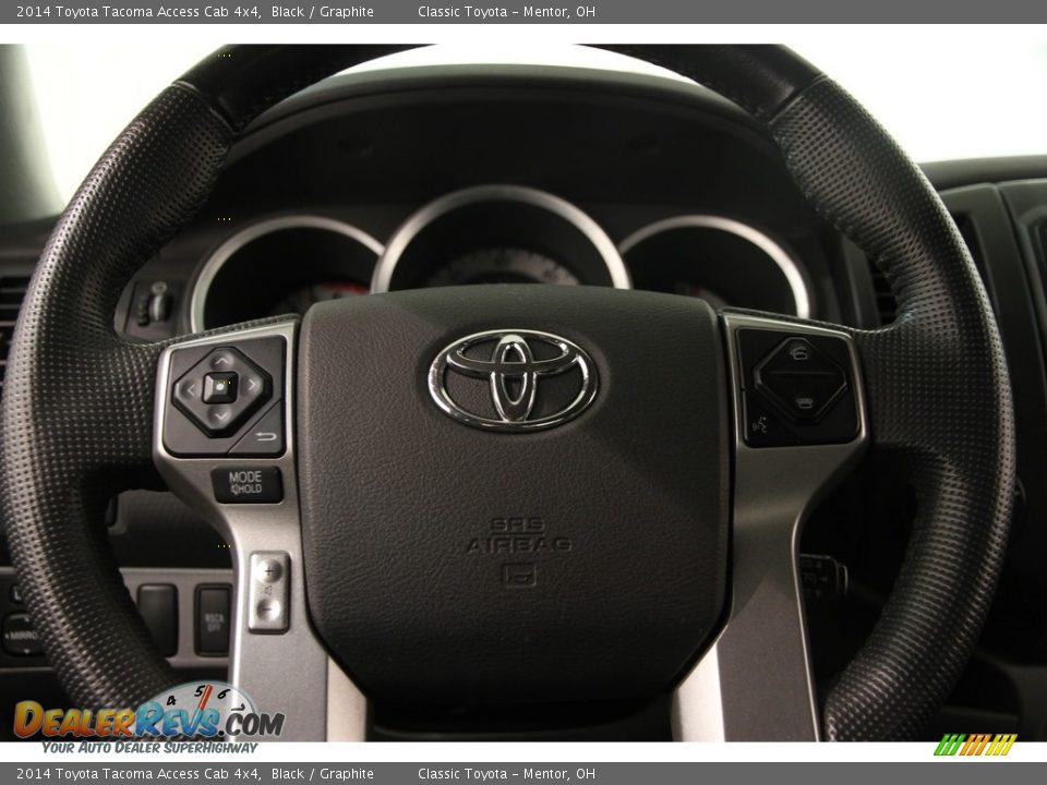 2014 Toyota Tacoma Access Cab 4x4 Black / Graphite Photo #7