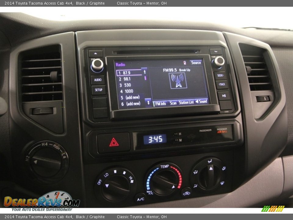 2014 Toyota Tacoma Access Cab 4x4 Black / Graphite Photo #9