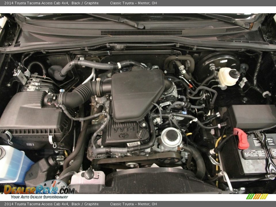 2014 Toyota Tacoma Access Cab 4x4 Black / Graphite Photo #17