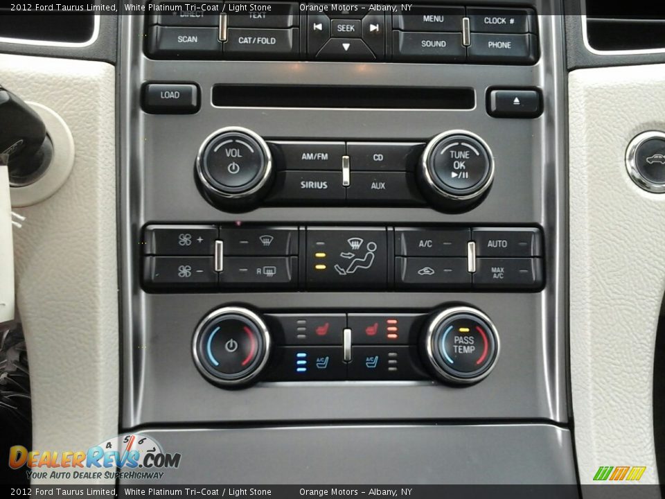 2012 Ford Taurus Limited White Platinum Tri-Coat / Light Stone Photo #16