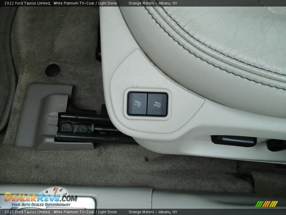2012 Ford Taurus Limited White Platinum Tri-Coat / Light Stone Photo #22
