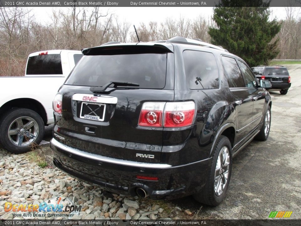2011 GMC Acadia Denali AWD Carbon Black Metallic / Ebony Photo #3