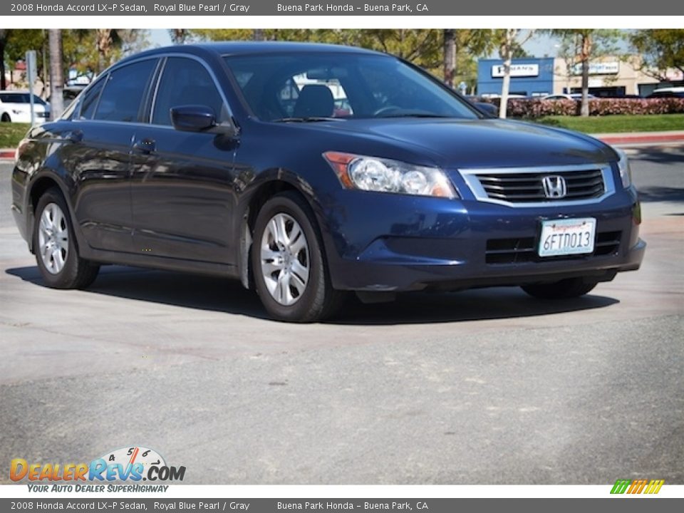 2008 Honda Accord LX-P Sedan Royal Blue Pearl / Gray Photo #1