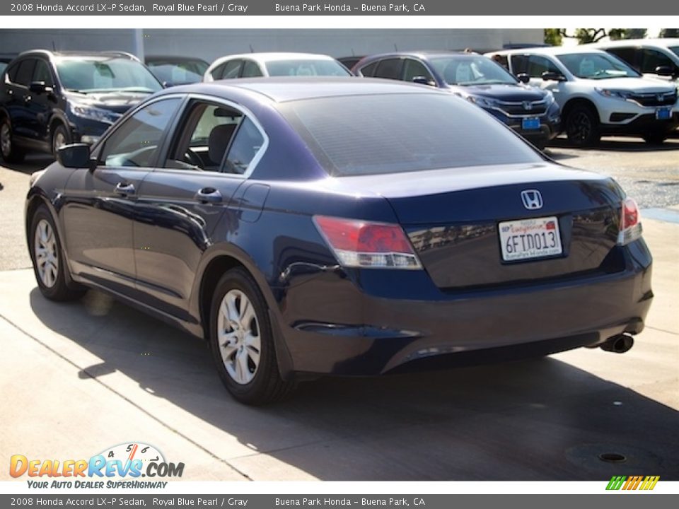 2008 Honda Accord LX-P Sedan Royal Blue Pearl / Gray Photo #2