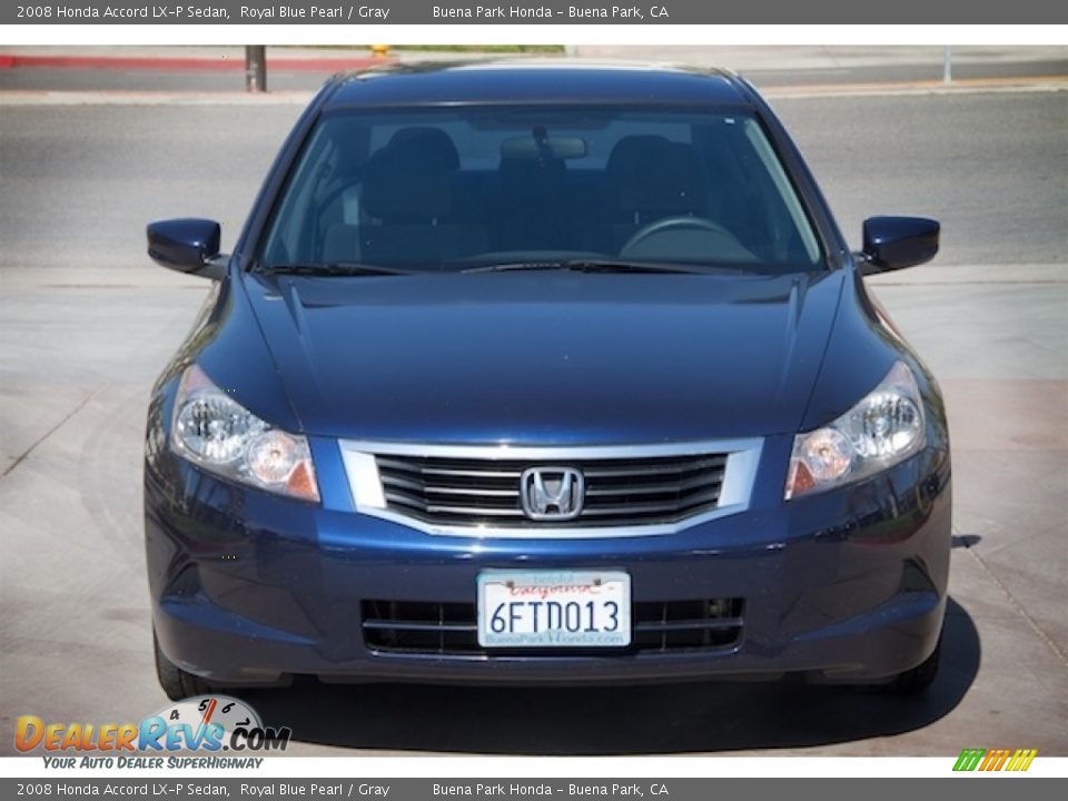 2008 Honda Accord LX-P Sedan Royal Blue Pearl / Gray Photo #7