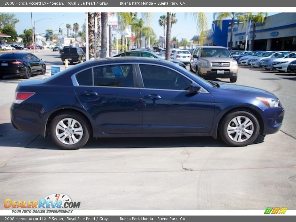 2008 Honda Accord LX-P Sedan Royal Blue Pearl / Gray Photo #12