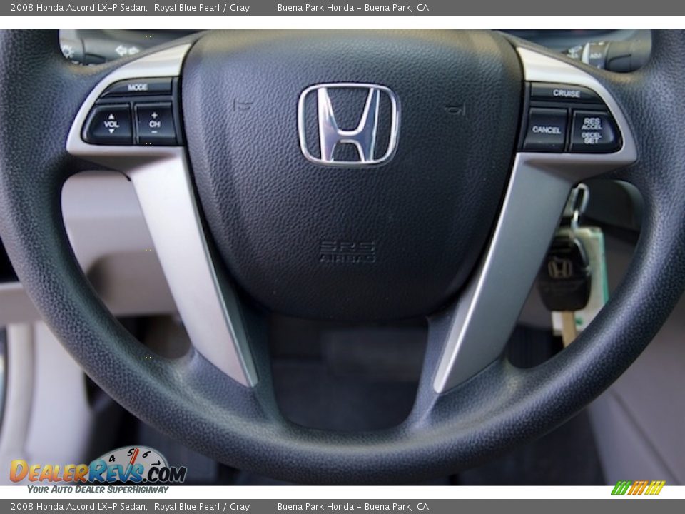 2008 Honda Accord LX-P Sedan Royal Blue Pearl / Gray Photo #13