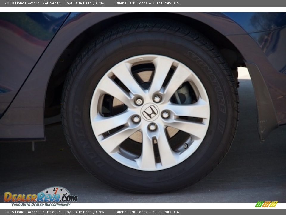 2008 Honda Accord LX-P Sedan Royal Blue Pearl / Gray Photo #27