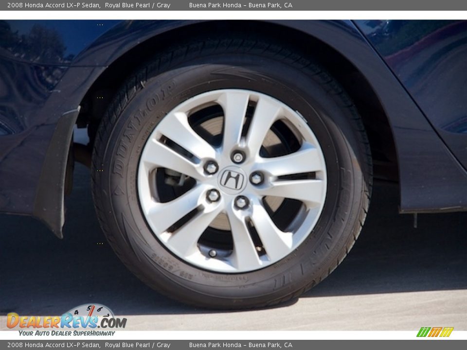 2008 Honda Accord LX-P Sedan Royal Blue Pearl / Gray Photo #29