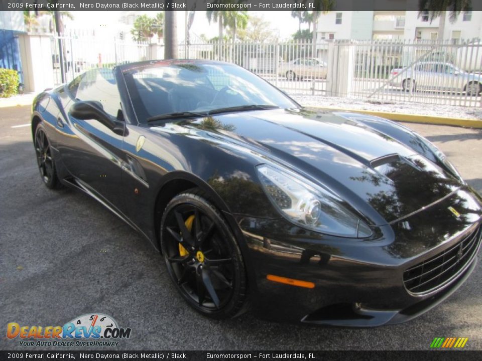 2009 Ferrari California Nero Daytona (Black Metallic) / Black Photo #11
