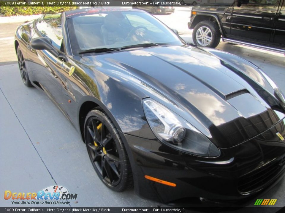 2009 Ferrari California Nero Daytona (Black Metallic) / Black Photo #12