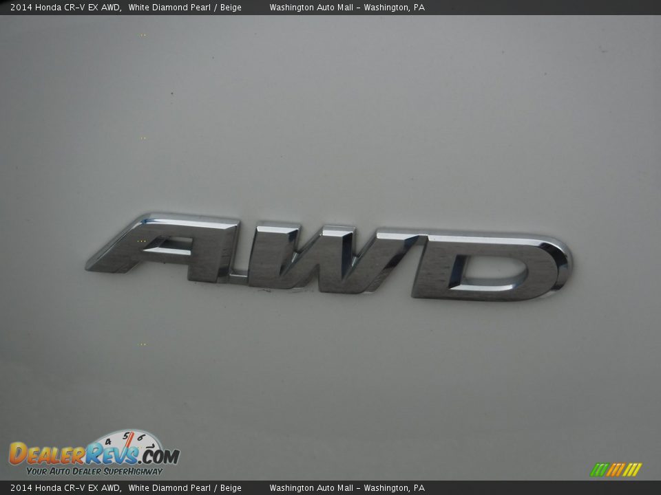 2014 Honda CR-V EX AWD White Diamond Pearl / Beige Photo #11