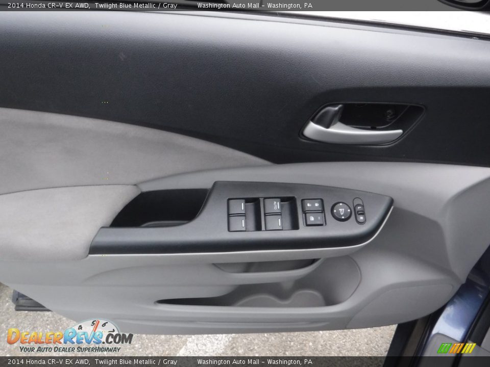 2014 Honda CR-V EX AWD Twilight Blue Metallic / Gray Photo #11