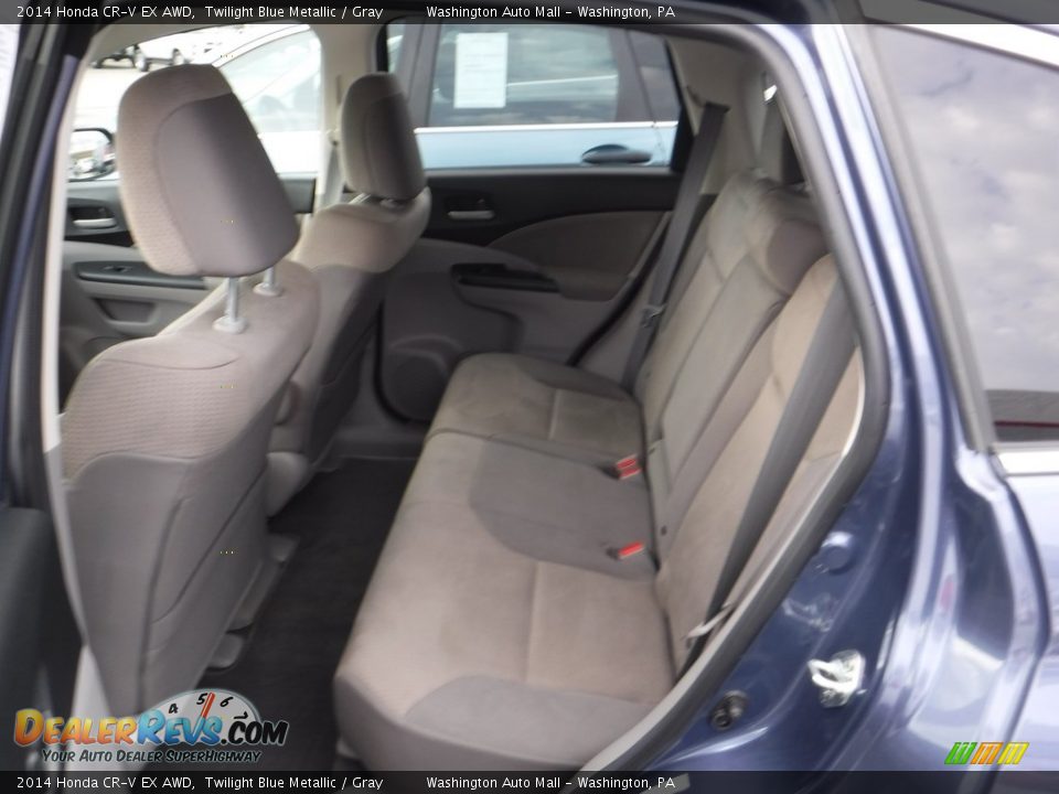 2014 Honda CR-V EX AWD Twilight Blue Metallic / Gray Photo #16