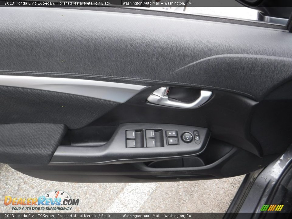 2013 Honda Civic EX Sedan Polished Metal Metallic / Black Photo #14
