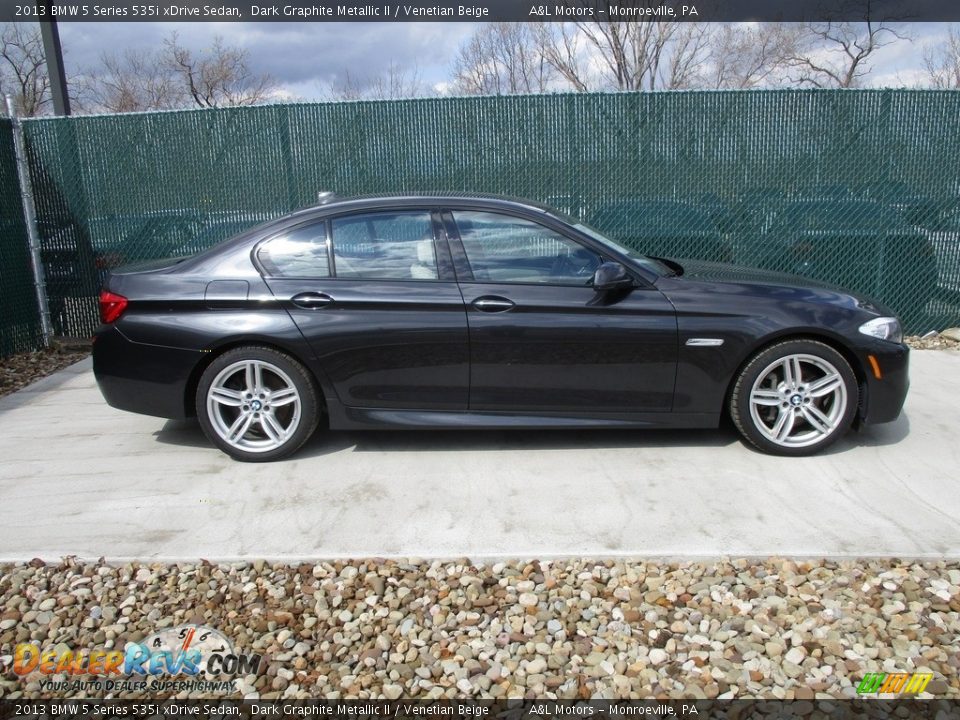 2013 BMW 5 Series 535i xDrive Sedan Dark Graphite Metallic II / Venetian Beige Photo #2