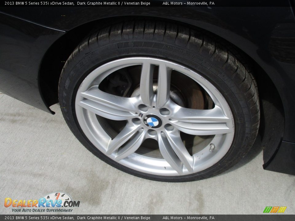 2013 BMW 5 Series 535i xDrive Sedan Dark Graphite Metallic II / Venetian Beige Photo #3
