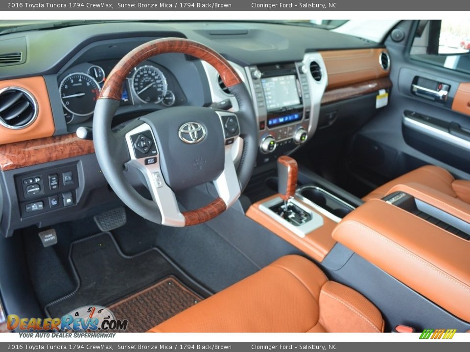 1794 Black/Brown Interior - 2016 Toyota Tundra 1794 CrewMax Photo #10