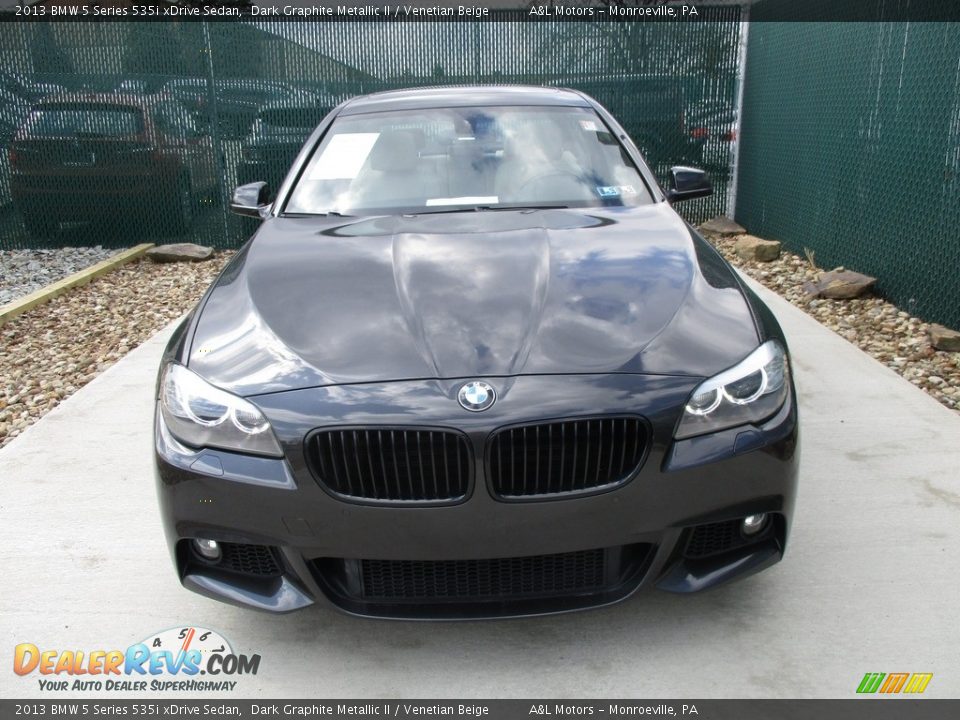 2013 BMW 5 Series 535i xDrive Sedan Dark Graphite Metallic II / Venetian Beige Photo #6