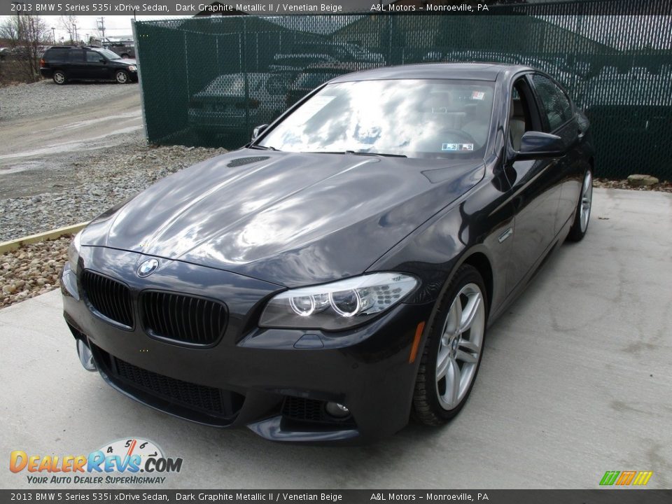 2013 BMW 5 Series 535i xDrive Sedan Dark Graphite Metallic II / Venetian Beige Photo #7