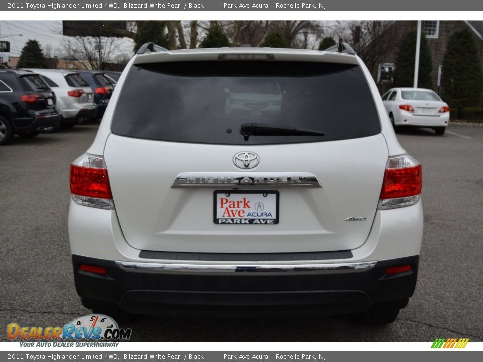 2011 Toyota Highlander Limited 4WD Blizzard White Pearl / Black Photo #4