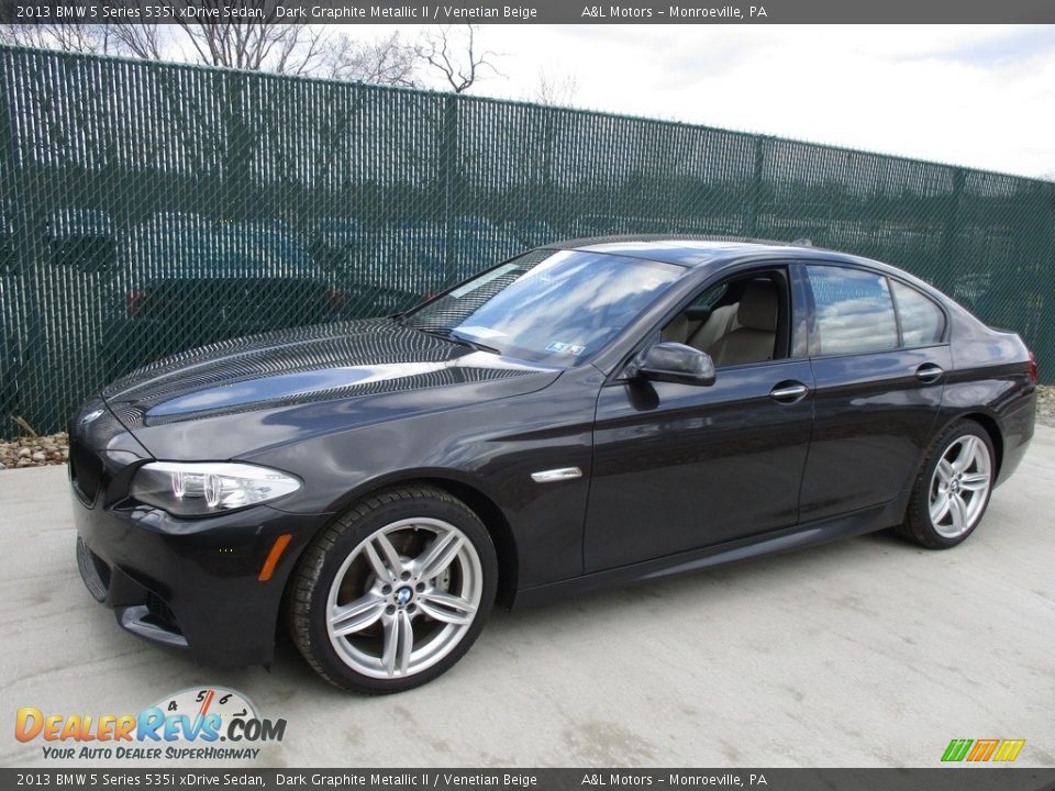2013 BMW 5 Series 535i xDrive Sedan Dark Graphite Metallic II / Venetian Beige Photo #8