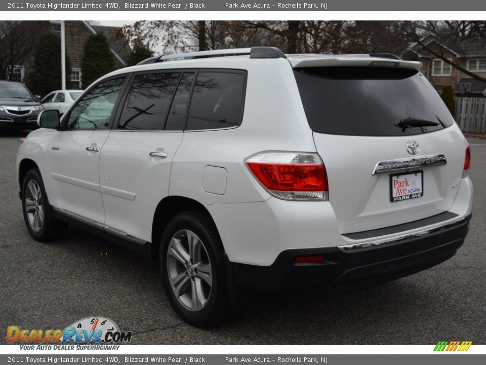 2011 Toyota Highlander Limited 4WD Blizzard White Pearl / Black Photo #5