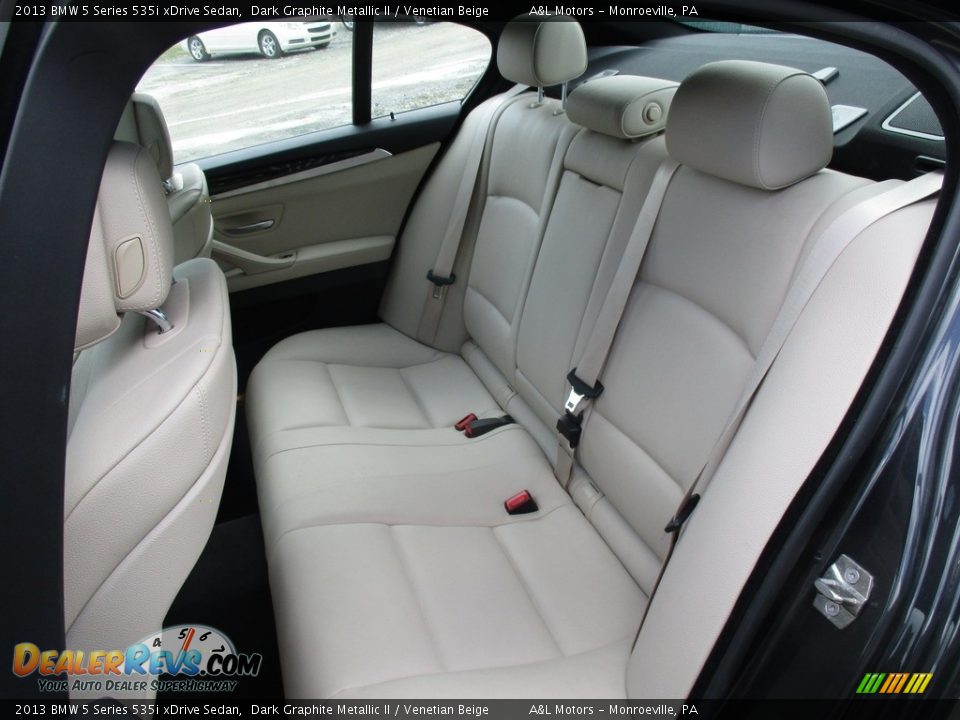 2013 BMW 5 Series 535i xDrive Sedan Dark Graphite Metallic II / Venetian Beige Photo #14