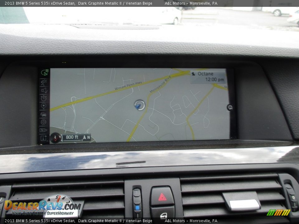 2013 BMW 5 Series 535i xDrive Sedan Dark Graphite Metallic II / Venetian Beige Photo #17