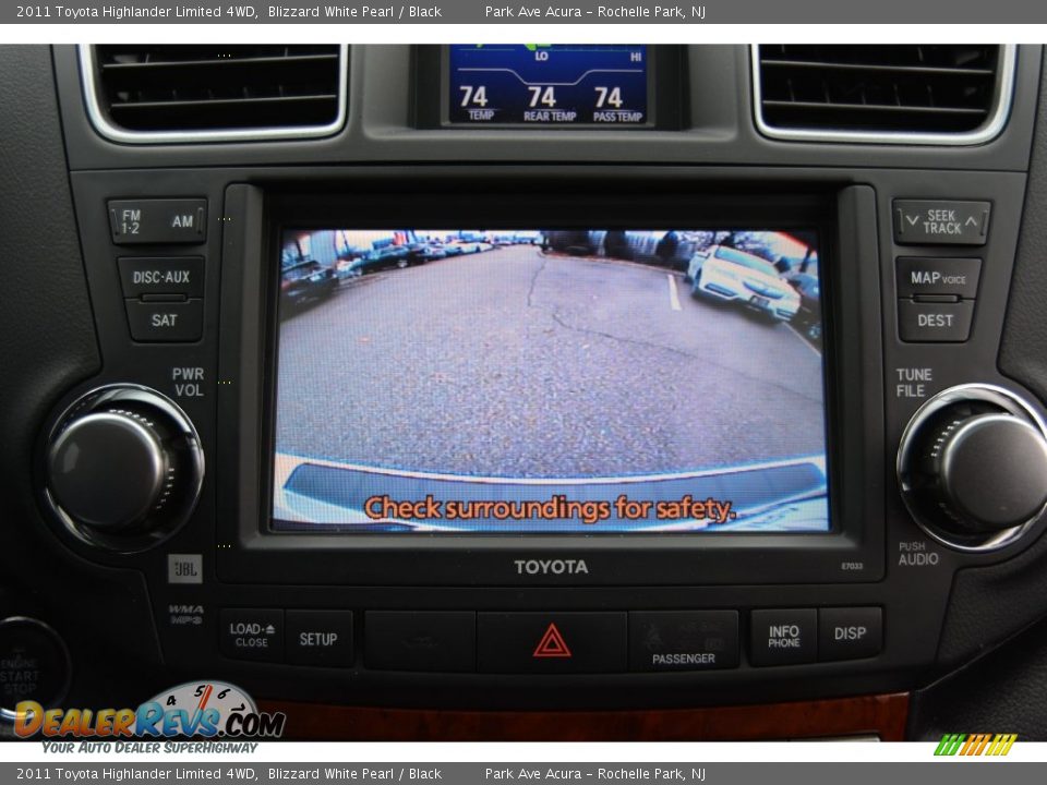 2011 Toyota Highlander Limited 4WD Blizzard White Pearl / Black Photo #23