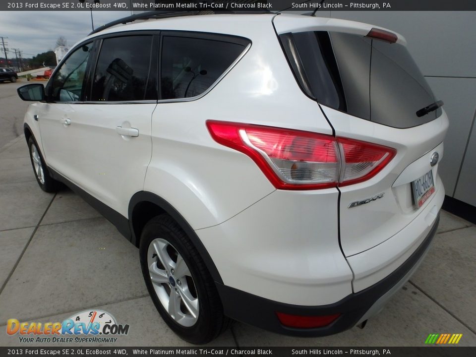 2013 Ford Escape SE 2.0L EcoBoost 4WD White Platinum Metallic Tri-Coat / Charcoal Black Photo #3