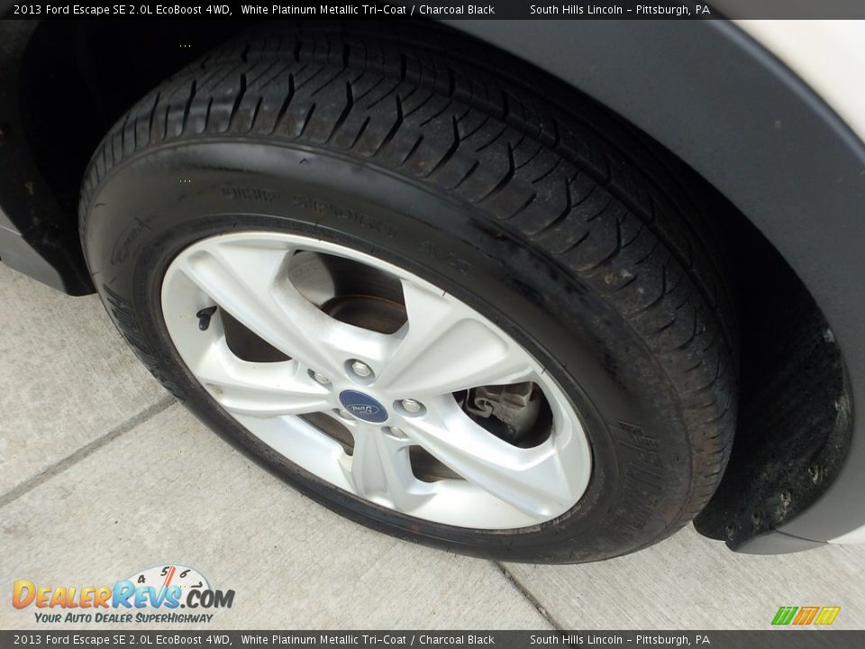 2013 Ford Escape SE 2.0L EcoBoost 4WD White Platinum Metallic Tri-Coat / Charcoal Black Photo #10