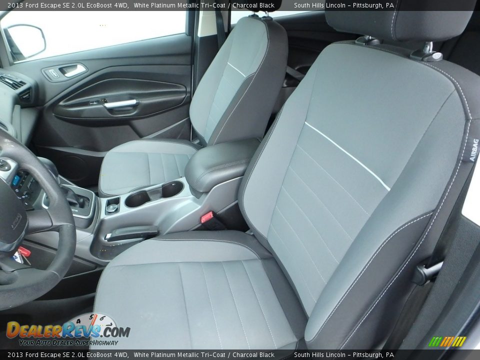 2013 Ford Escape SE 2.0L EcoBoost 4WD White Platinum Metallic Tri-Coat / Charcoal Black Photo #16