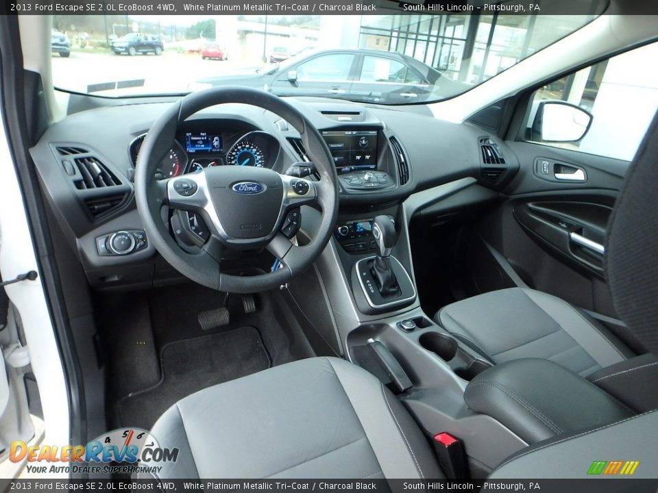 2013 Ford Escape SE 2.0L EcoBoost 4WD White Platinum Metallic Tri-Coat / Charcoal Black Photo #18