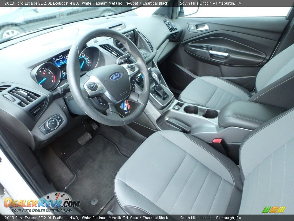 2013 Ford Escape SE 2.0L EcoBoost 4WD White Platinum Metallic Tri-Coat / Charcoal Black Photo #21