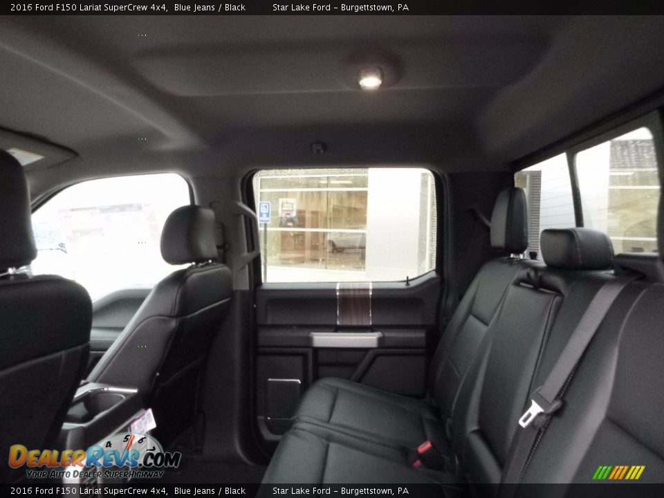 2016 Ford F150 Lariat SuperCrew 4x4 Blue Jeans / Black Photo #10