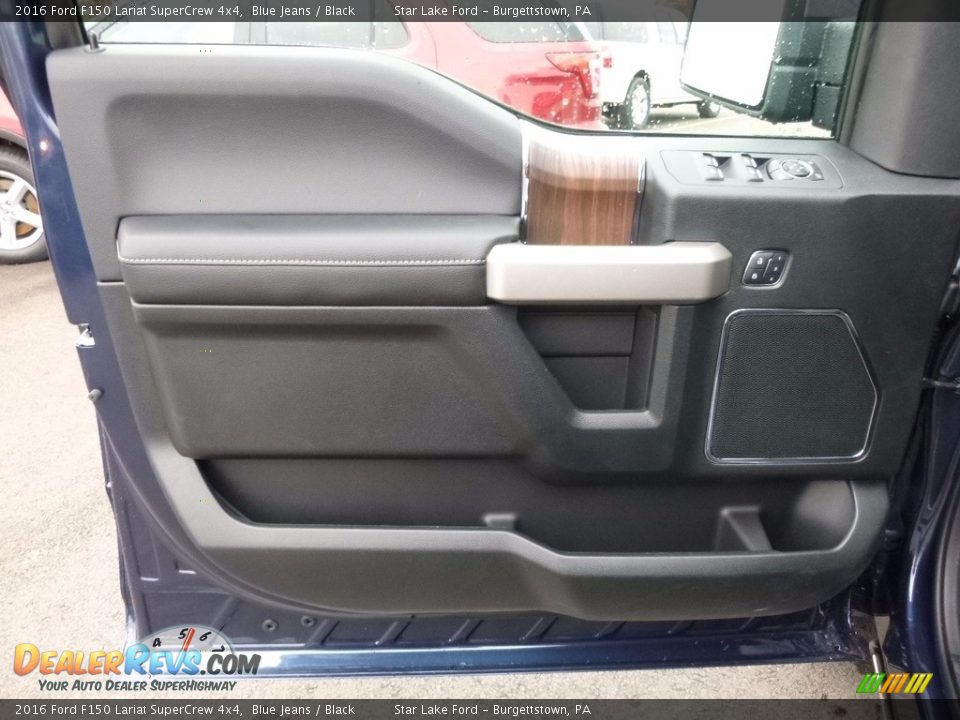 2016 Ford F150 Lariat SuperCrew 4x4 Blue Jeans / Black Photo #12