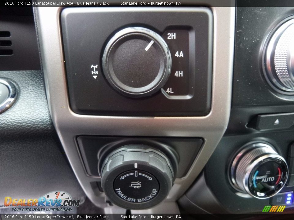 2016 Ford F150 Lariat SuperCrew 4x4 Blue Jeans / Black Photo #15