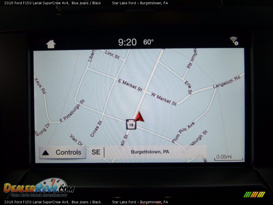 2016 Ford F150 Lariat SuperCrew 4x4 Blue Jeans / Black Photo #16