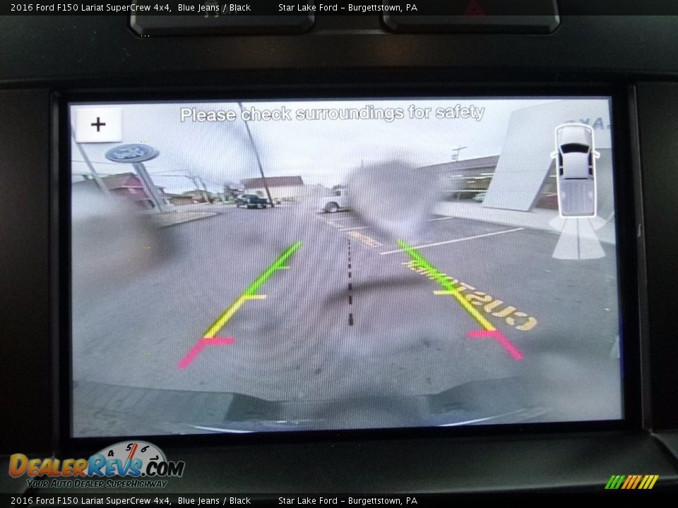 2016 Ford F150 Lariat SuperCrew 4x4 Blue Jeans / Black Photo #17